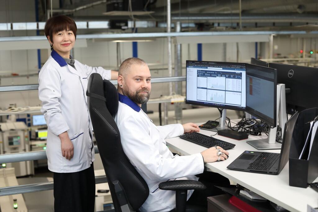 Scanfil employees designing and prototyping products at Scanfil factory.