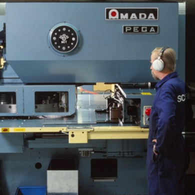 One of Scanfil’s first Amada Pega sheet metal machines
